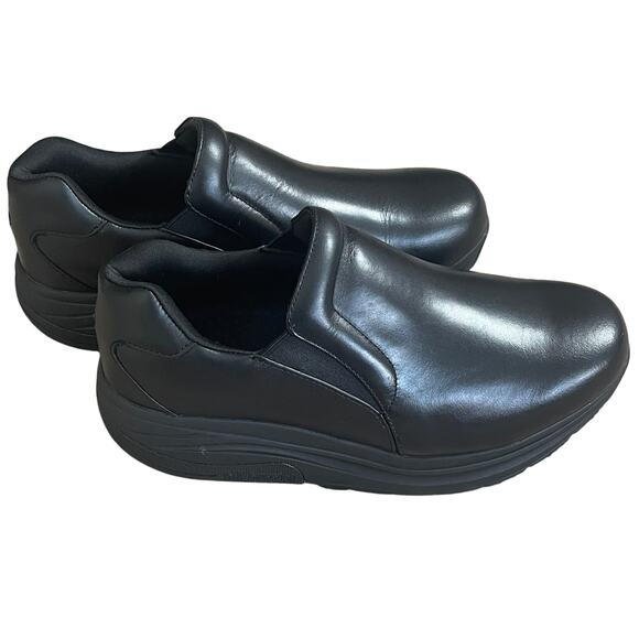 Gdefy by‎ Gravity Defyer Men's Compass 2.0 Slip Resistant Black Leather Size 11 - Picture 1 of 9
